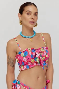 Clearance Bikinitop Rosa | Floral mix | Harper & Yve DAMES Zwemkleding|Zwemkleding