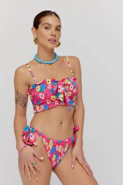 Clearance Bikinitop Rosa | Floral mix | Harper & Yve DAMES Zwemkleding|Zwemkleding