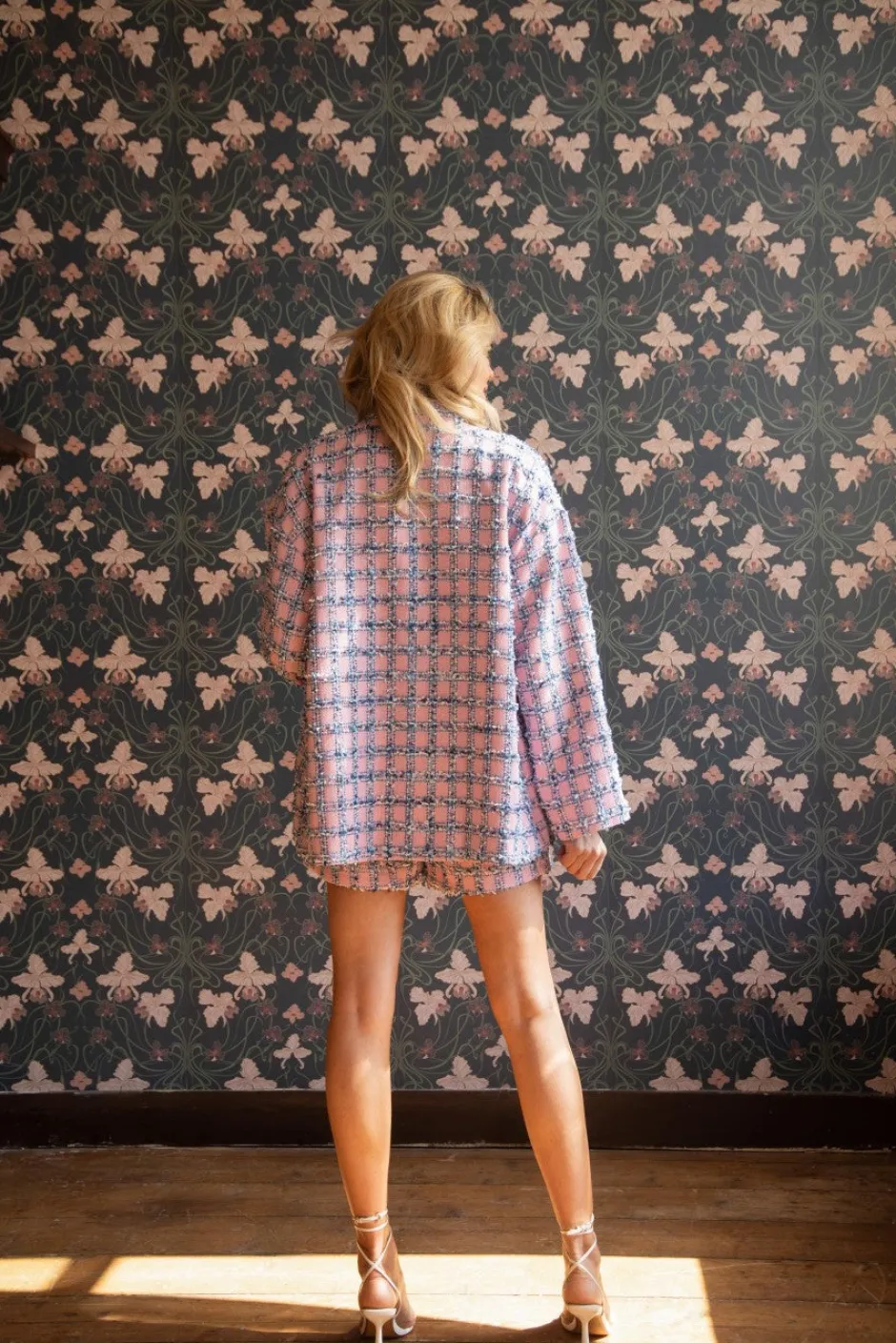 Best Blazer Clueless | Pink sparkling check | DAMES Co-ords|Jacks & Jassen