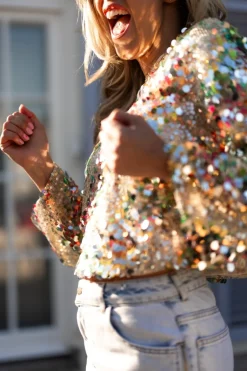 Online Blouse Sparkle | Multi print | DAMES Co-ords|Blouses