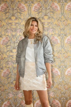 Clearance Bomberjack Sweet Home Alabama | Silver roses | DAMES Co-ords|Jacks & Jassen