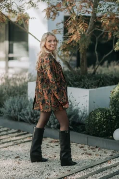 Discount Boots Corenne | Black leather | DAMES Laarzen & Boots