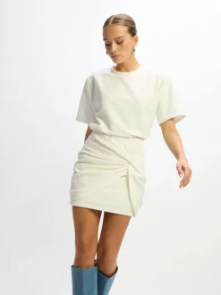 Outlet Boucle skirt Dominique | White | DAMES Co-ords|Rokken