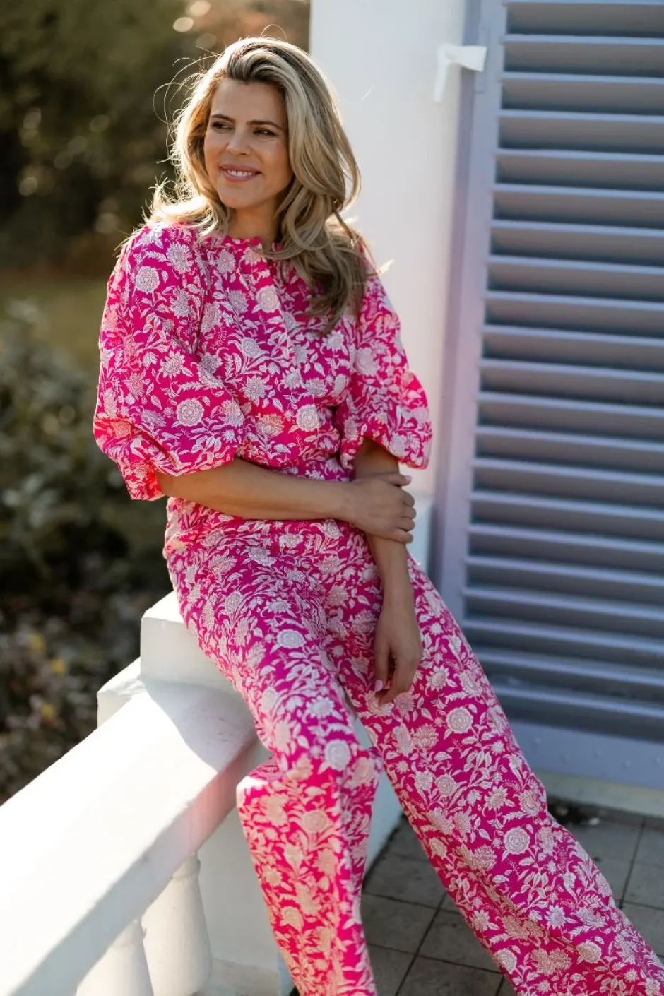 Hot Broek Holly | Flirty flower | Harper & Yve DAMES Co-ords|Broeken