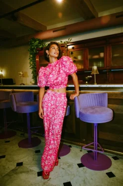 Hot Broek Holly | Flirty flower | Harper & Yve DAMES Co-ords|Broeken