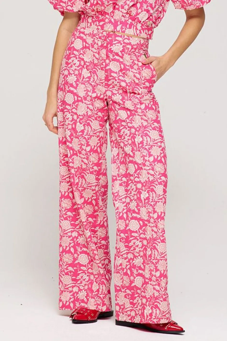 Hot Broek Holly | Flirty flower | Harper & Yve DAMES Co-ords|Broeken