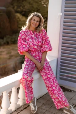 Hot Broek Holly | Flirty flower | Harper & Yve DAMES Co-ords|Broeken
