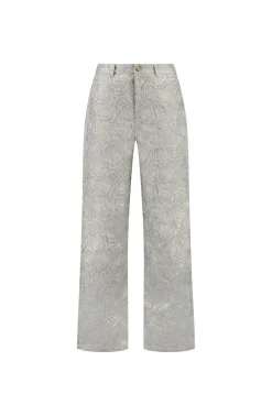 Hot Broek Save The Last Dance | Silver roses | DAMES Co-ords|Broeken