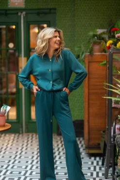 New Broek Scuba-doo | Petrol | DAMES Co-ords|Broeken