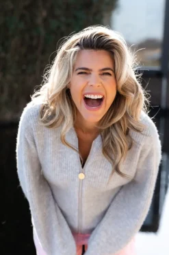 Best Cardigan Demure | Grey | DAMES Basics|Vesten