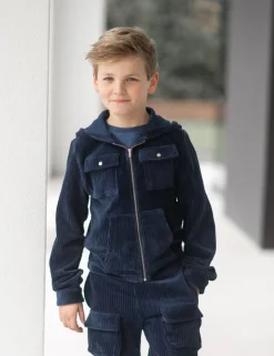 Hot Cardigan rib | Cool indigo | DAMES Snøpskes|Snøpskes