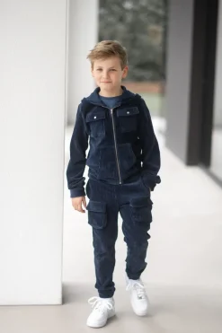 Hot Cardigan rib | Cool indigo | DAMES Snøpskes|Snøpskes