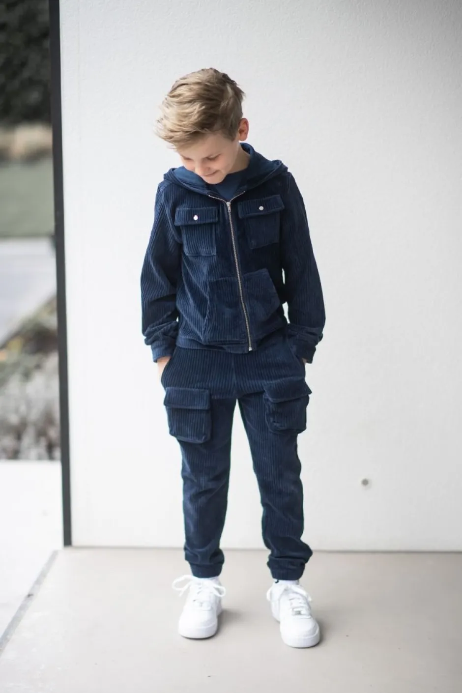 Hot Cardigan rib | Cool indigo | DAMES Snøpskes|Snøpskes