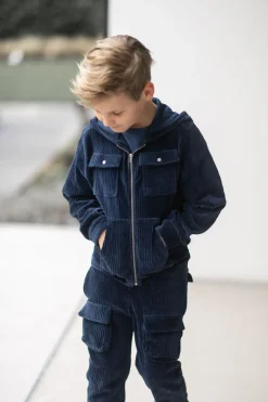 Hot Cardigan rib | Cool indigo | DAMES Snøpskes|Snøpskes