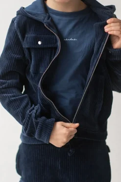 Hot Cardigan rib | Cool indigo | DAMES Snøpskes|Snøpskes