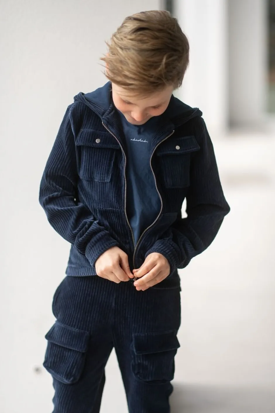 Hot Cardigan rib | Cool indigo | DAMES Snøpskes|Snøpskes