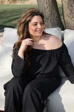 Online Cargo pants Nevada | Black | DAMES Co-ords|Broeken