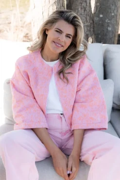 Online Clea jacket | Pink peach | DAMES Jacks & Jassen