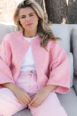 Online Clea jacket | Pink peach | DAMES Jacks & Jassen
