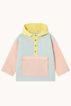Online Color block jacket | Pastel blue/mellow yellow | Jassen & Jacks