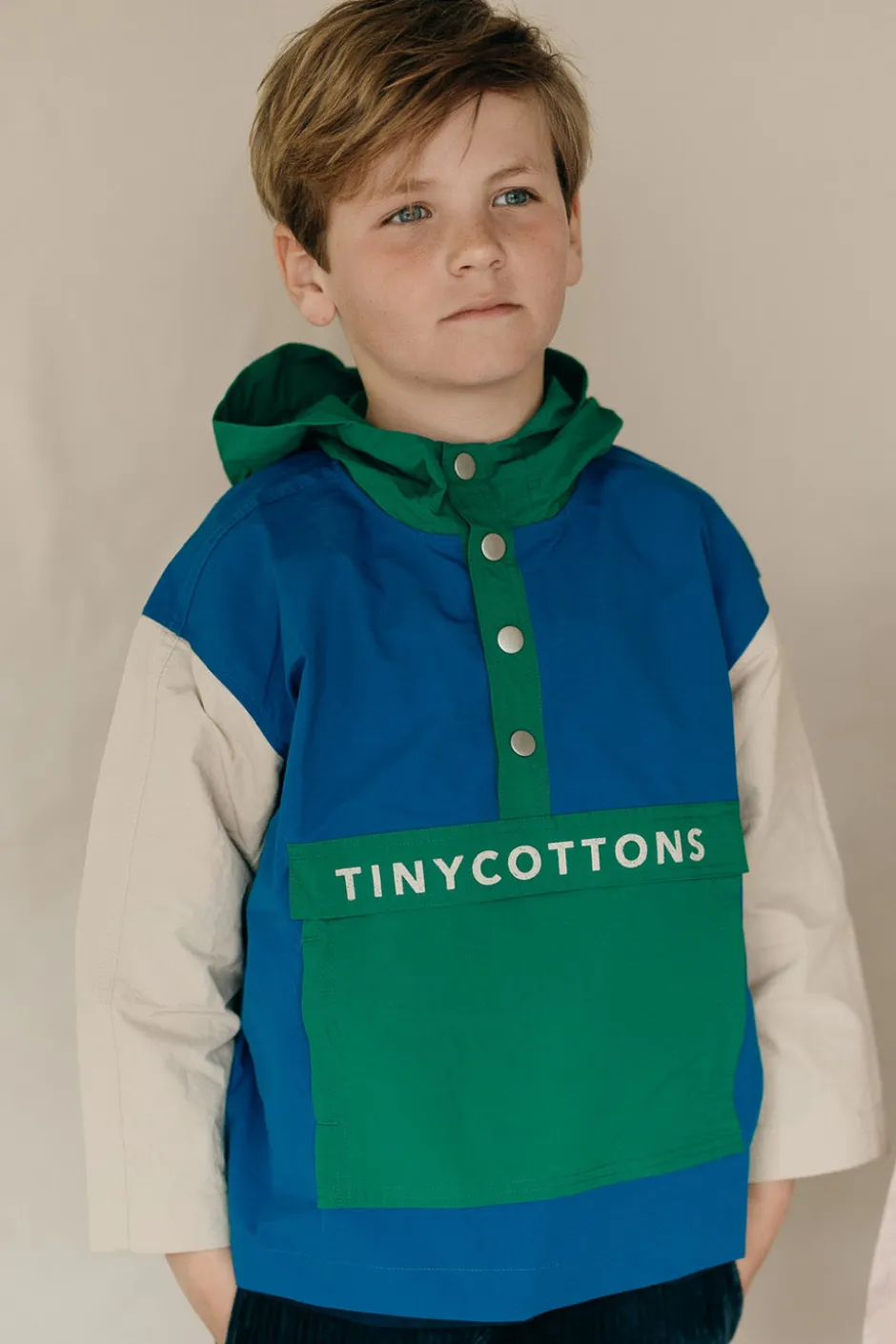 Sale Color block jacket | Ultramarine/dark emerald | Jassen