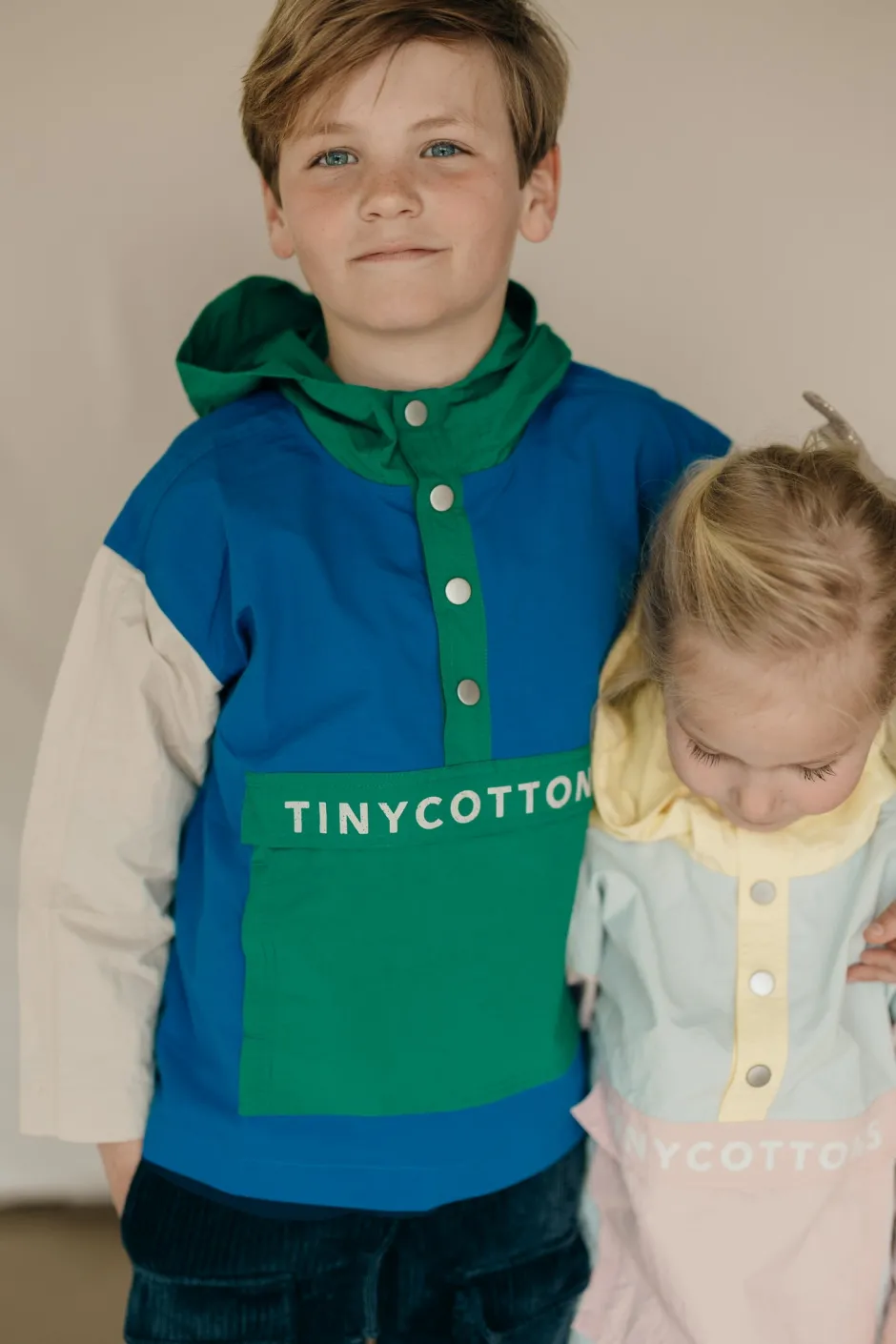 Sale Color block jacket | Ultramarine/dark emerald | Jassen