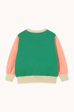 Sale Color block sweatshirt | Emerald | Truien & Vesten|Truien & Vesten