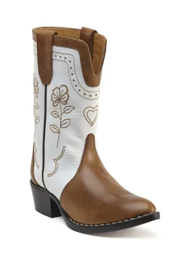 Cowboylaarzen Haily | Kids | Brown/white | DAMES Laarsjes & Boots|Laarzen & Boots