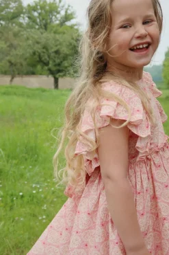 New Dress Ava bow gots | Lacy pink | DAMES Jurken & Salopettes|Jurken