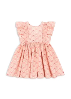 New Dress Ava bow gots | Lacy pink | DAMES Jurken & Salopettes|Jurken