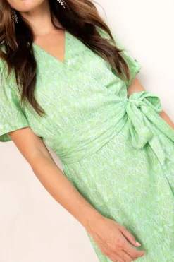 Dress Blossom | Bright green | DAMES Jurken