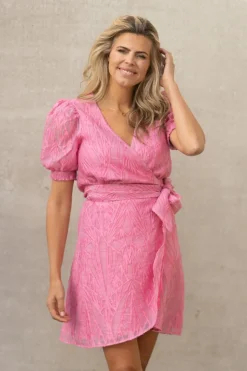 New Dress Blossom mini | Pink | DAMES Jurken