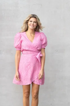 New Dress Blossom mini | Pink | DAMES Jurken