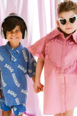 Online Dress Lucia | Pink mulberry | DAMES Jurken & Salopettes|Jurken