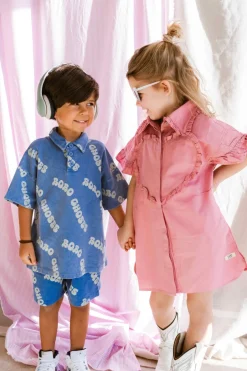 Online Dress Lucia | Pink mulberry | DAMES Jurken & Salopettes|Jurken