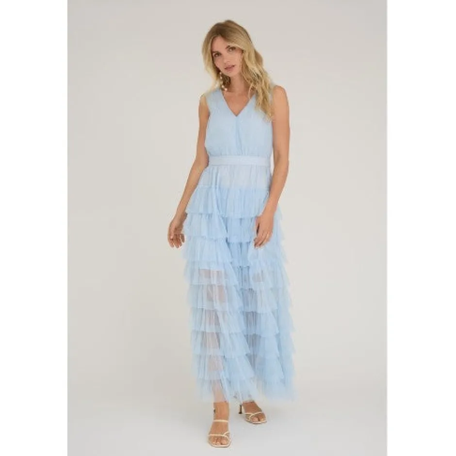 Discount Dress Miranda | Light blue | DAMES Jurken