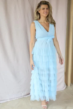 Discount Dress Miranda | Light blue | DAMES Jurken