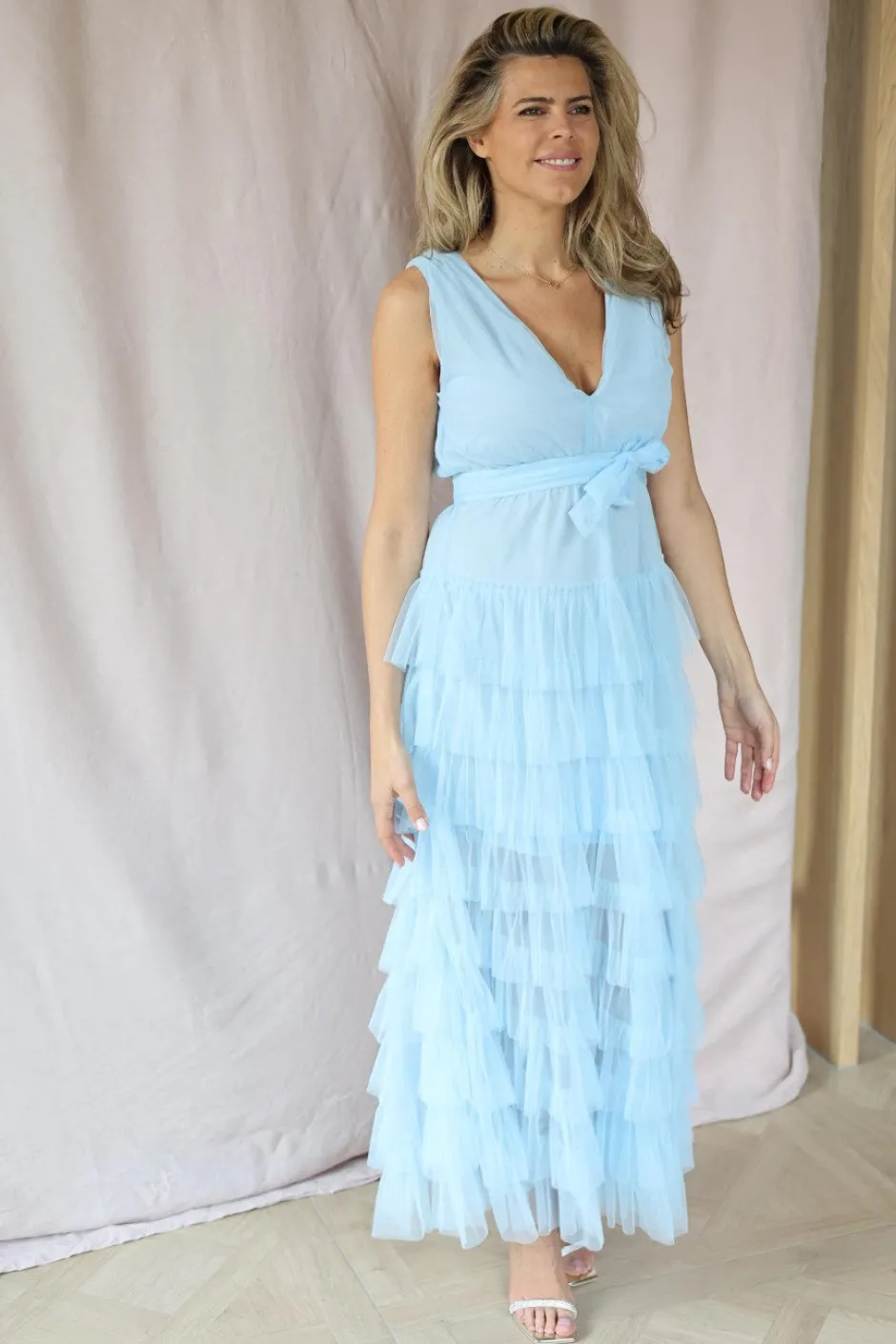 Discount Dress Miranda | Light blue | DAMES Jurken