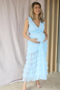 Discount Dress Miranda | Light blue | DAMES Jurken