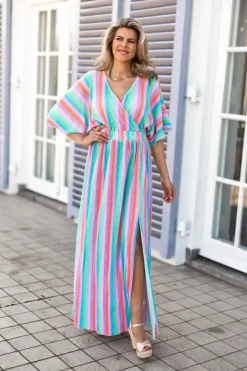 Hot Dress Plissé | Rainbow cake | DAMES Jurken|Snøpskes