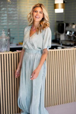 New Dress Plissé | Sparkling mojito | DAMES Jurken|Snøpskes