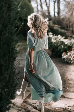 New Dress Plissé | Sparkling mojito | DAMES Jurken|Snøpskes