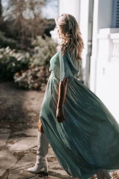 New Dress Plissé | Sparkling mojito | DAMES Jurken|Snøpskes
