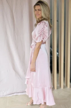 New Dress Sinda | Pale rose | DAMES Jurken