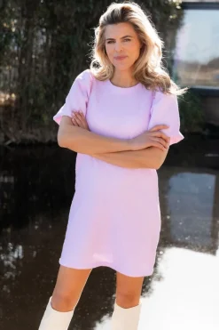 Sale Elisa dress | Relieve lila | DAMES Jurken