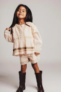 Discount Embroidery blouse Cima | Rose salmon | DAMES Co-ords|Co-ords