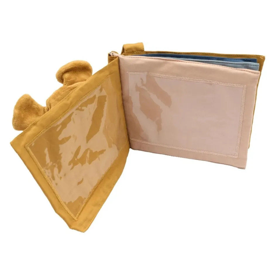 Sale Fabric book my family album | Ochre | Open Ended Speelgoed