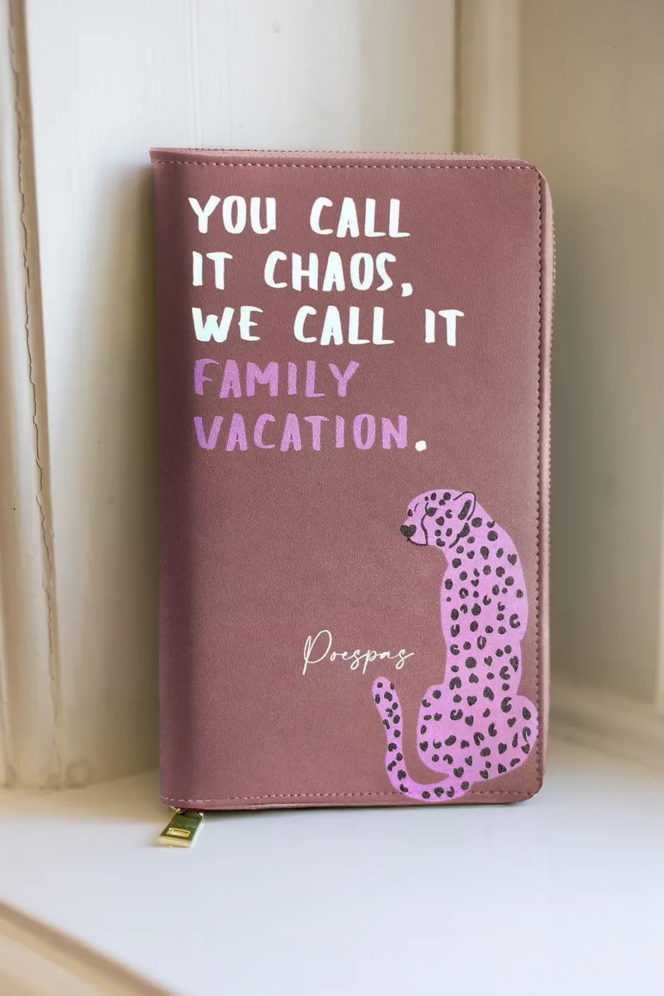 Sale Family paspoort | Burgundy leopard | Studio DAMES Overige Accessoires|Snøpskes