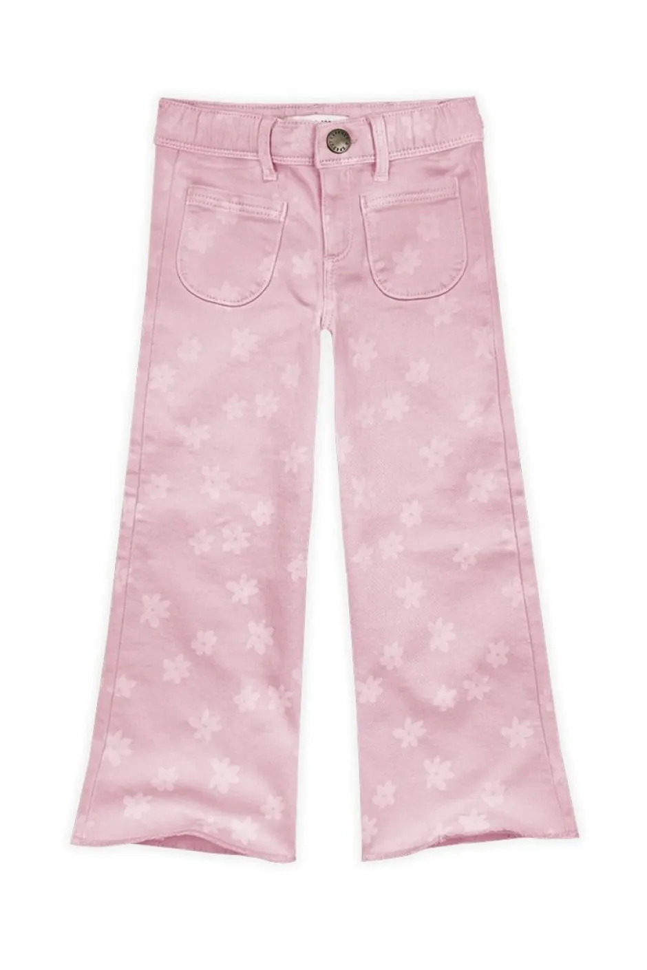 Flare denim pants daisies print | Summer sorbet | Sproet & Sprout DAMES Broeken & Leggings|Broeken