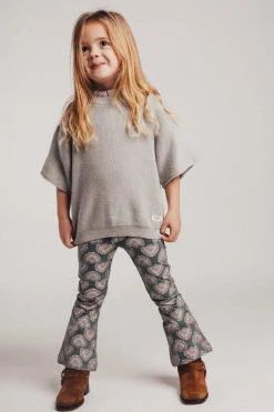 New Flare legging Luzia | Blue steel | DAMES Broeken & Leggings|Broeken